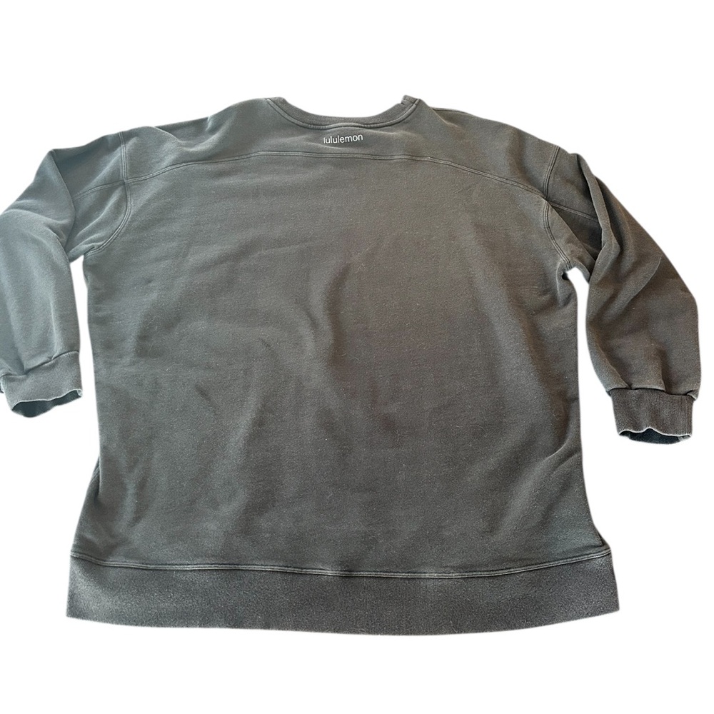 lululemon🍋 Perfectly Oversized Black Crewneck Size 14 (first release) Great Cond - Picture 5 of 7